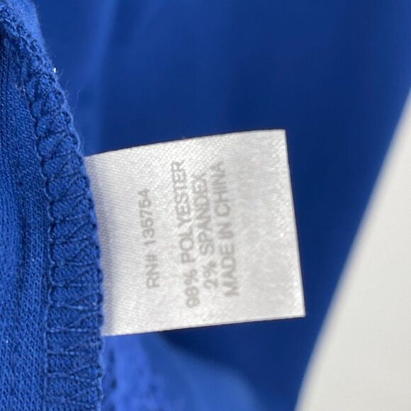 Charming Charlie Royal Blue Short Sleeve Lace Accent Sheath Dress - Picture 6 of 6